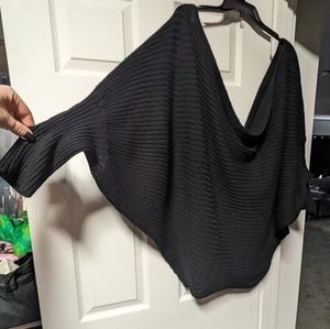 Oversized off shoulder sweater